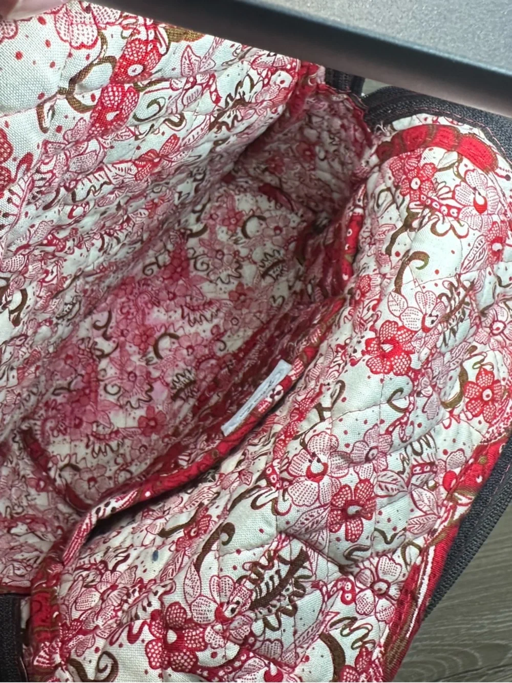 Stephanie Dawn Red Floral Quilted Mini Backpack + Crossbody Wallet Set